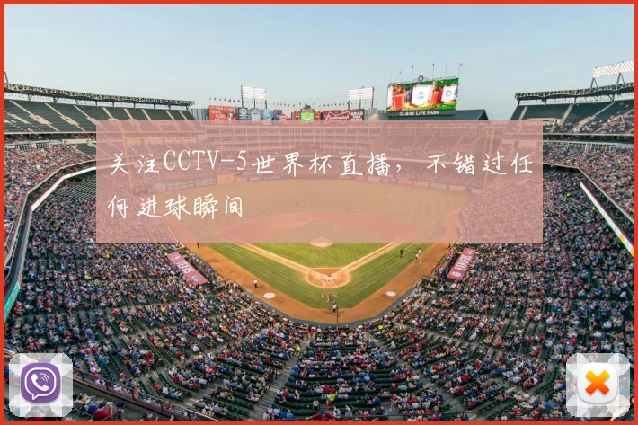 关注CCTV-5世界杯直播，不错过任何进球瞬间